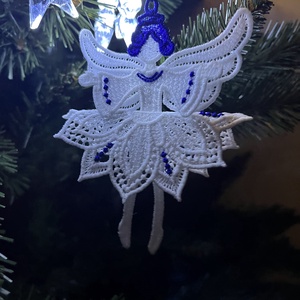 Angyalka Csipke dísz - otthon & életmód - dekoráció - dísztárgy - Meska.hu