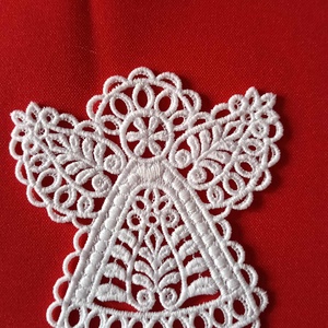Csipke angyal, többféle, felakasztható 7., Karácsony, Karácsonyi lakásdekoráció, Karácsonyfadíszek, Csipkekészítés, MESKA