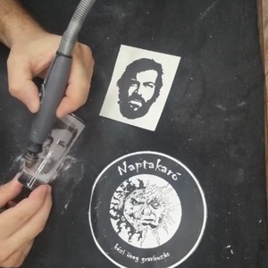 Bud Spencer 4/3 Kézzel gravírozott üveg pohár  -  - Meska.hu
