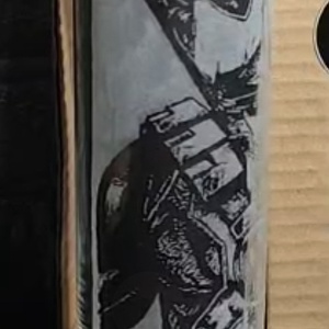 Deadpool oldala néz mintás kézzel gravírozott üveg pohár  - otthon & életmód - konyhafelszerelés, tálalás - konyhai dekoráció - konyhai dísz - Meska.hu