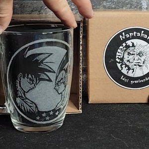 Dragonball SonGoku Vegita mintás üveg bögre  - otthon & életmód - konyhafelszerelés, tálalás - tálalás - bögre & csésze - Meska.hu