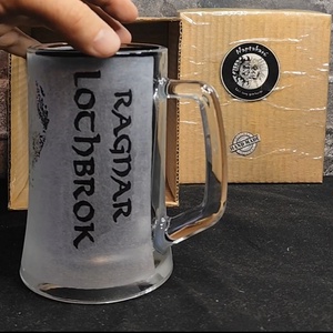 Vikings Ragnar Lothbrok korsó , Otthon & Életmód, Konyhafelszerelés, tálalás, Tálalás, Sörös pohár és korsó, Gravírozás, pirográfia, MESKA