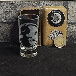 Cicás yin-yang 25ml - otthon & életmód - konyhafelszerelés, tálalás - tálalás - pálinkás poharak, szettek - Meska.hu