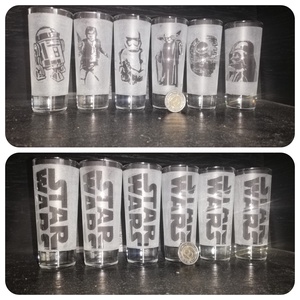 Star Wars mintás röviditalos pohár készlet  - Meska.hu