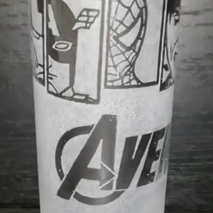 Avengers körbe mintás  - Meska.hu