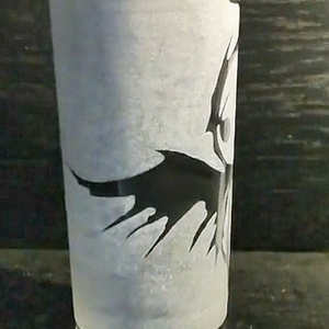 Kézzel gravírozott angyal mintás üveg pohár  - otthon & életmód - konyhafelszerelés, tálalás - tálalás - pohár - Meska.hu