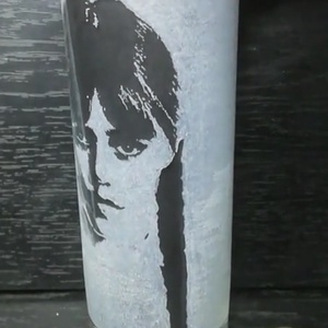 Wednesday mintás kézzel gravírozott üveg pohár  - otthon & életmód - konyhafelszerelés, tálalás - tálalás - pohár - Meska.hu