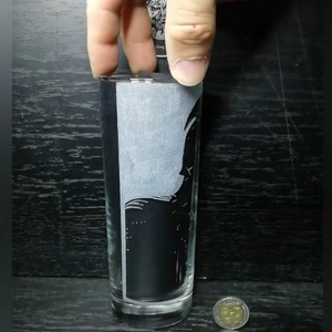 Spártai harcos mintás üveg pohár  - otthon & életmód - konyhafelszerelés, tálalás - tálalás - pohár - Meska.hu