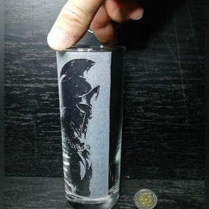 Spártai harcos mintás üveg pohár  - otthon & életmód - konyhafelszerelés, tálalás - tálalás - pohár - Meska.hu