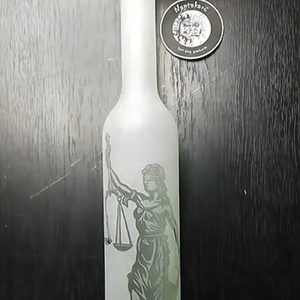 Justicia mintás pálinkás üveg  - otthon & életmód - konyhafelszerelés, tálalás - tálalás - pálinkás poharak, szettek - Meska.hu