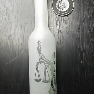 Justicia mintás pálinkás üveg  - otthon & életmód - konyhafelszerelés, tálalás - tálalás - pálinkás poharak, szettek - Meska.hu