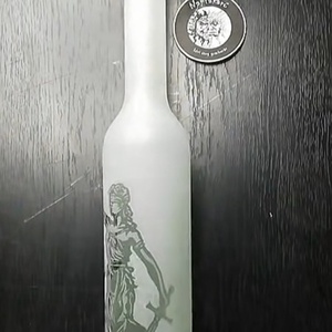 Justicia mintás pálinkás üveg  - otthon & életmód - konyhafelszerelés, tálalás - tálalás - pálinkás poharak, szettek - Meska.hu