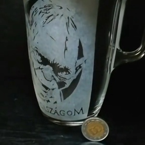 Gollam Drágaszágom mintás üveg bögre  - otthon & életmód - konyhafelszerelés, tálalás - tálalás - bögre & csésze - Meska.hu