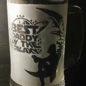 Best Daddy in the Galaxy Star Wars mintás korsó  - Meska.hu