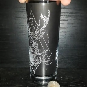 Szarvas vector geometric design - otthon & életmód - konyhafelszerelés, tálalás - tálalás - pohár - Meska.hu