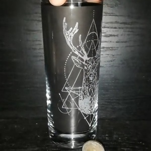 Szarvas vector geometric design - otthon & életmód - konyhafelszerelés, tálalás - tálalás - pohár - Meska.hu