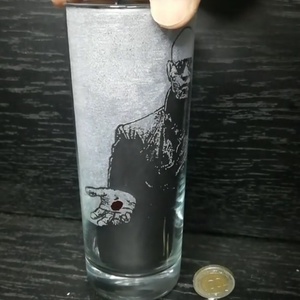 Mátrix Morpheus mintás üveg pohár  - otthon & életmód - konyhafelszerelés, tálalás - tálalás - pohár - Meska.hu