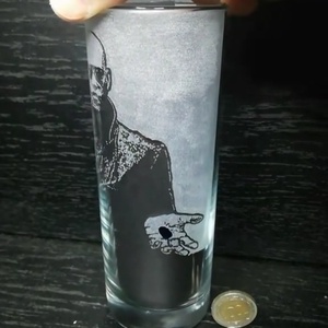 Mátrix Morpheus mintás üveg pohár  - otthon & életmód - konyhafelszerelés, tálalás - tálalás - pohár - Meska.hu