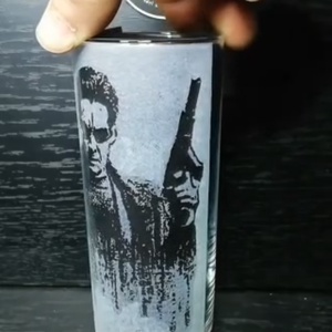 Mátrix Neo mintás üveg pohár  - otthon & életmód - konyhafelszerelés, tálalás - tálalás - pohár - Meska.hu