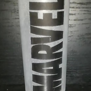 Daredevil Marvel mintás üveg pohár  - otthon & életmód - konyhafelszerelés, tálalás - tálalás - pohár - Meska.hu