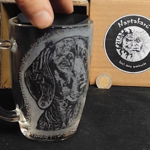 Tacskó mintás kézzel gravírozott bögre  - otthon & életmód - konyhafelszerelés, tálalás - tálalás - bögre & csésze - Meska.hu