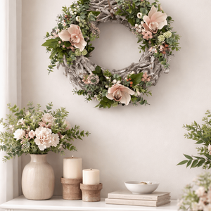 Rusztikus ajtódísz orchideával - otthon & életmód - dekoráció - ajtó- és ablak dekoráció - ajtódísz & kopogtató - Meska.hu