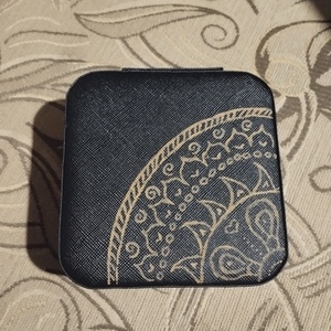 Festett utazós ékszertartó , Ékszer, Ékszertartó, Ékszerdoboz, Fotó, grafika, rajz, illusztráció, Festett tárgyak, MESKA