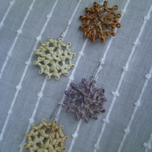 Fülbevaló csuhéból -  - Meska.hu