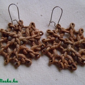 Fülbevaló csuhéból -  - Meska.hu