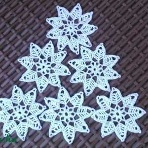 Horgolt hópelyhek II.  -  - Meska.hu