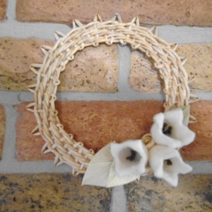 Ablak vagy ajtódísz - nemeztulipánokkal -  - Meska.hu