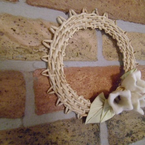 Ablak vagy ajtódísz - nemeztulipánokkal -  - Meska.hu