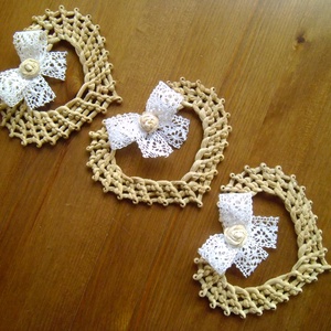 Csuhészívek csipkével -  - Meska.hu