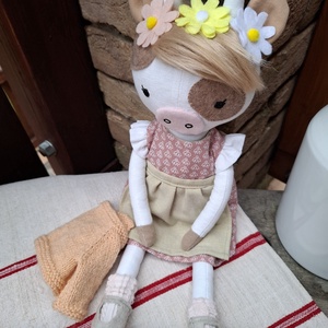 Boci Juci - öltöztethető varrott tehén figura - játék & sport - plüssállat & játékfigura - más figura - Meska.hu