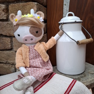 Boci Juci - öltöztethető varrott tehén figura - Meska.hu
