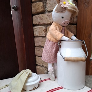 Boci Juci - öltöztethető varrott tehén figura - játék & sport - plüssállat & játékfigura - más figura - Meska.hu