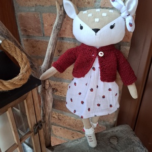 Hédike, az őzike - öltöztethető varrott őzike figura - játék & sport - plüssállat & játékfigura - más figura - Meska.hu