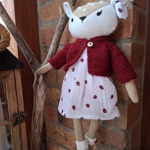 Hédike, az őzike - öltöztethető varrott őzike figura - játék & sport - plüssállat & játékfigura - más figura - Meska.hu