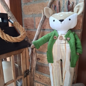 Egon, az őzbak - öltöztethető varrott őz figura - játék & sport - plüssállat & játékfigura - más figura - Meska.hu