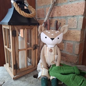 Egon, az őzbak - öltöztethető varrott őz figura - játék & sport - plüssállat & játékfigura - más figura - Meska.hu