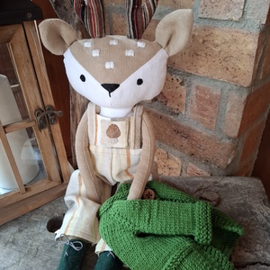 Egon, az őzbak - öltöztethető varrott őz figura - játék & sport - plüssállat & játékfigura - más figura - Meska.hu