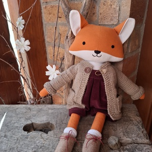 Csutak a rókafiú - öltöztethető varrott róka figura - játék & sport - plüssállat & játékfigura - róka - Meska.hu