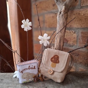 Gombás hátizsák - játék & sport - baba & babaház - játékbaba, babakellék - Meska.hu