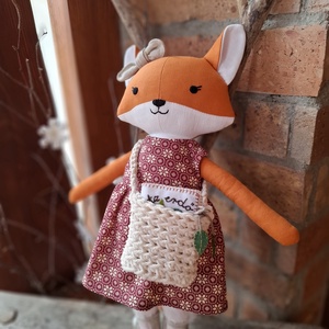 Horgolt válltáska törtfehér - mini - játék & sport - baba & babaház - játékbaba, babakellék - Meska.hu