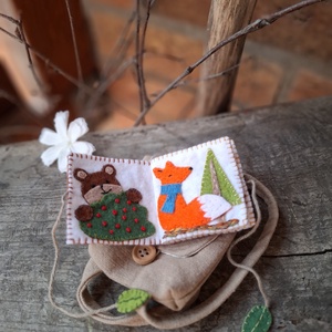 Az erdő - mini képeskönyv  - játék & sport - baba & babaház - játékbaba, babakellék - Meska.hu