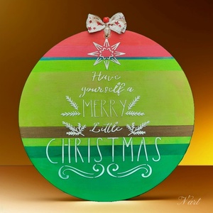 Karacsonyi ajtódísz - Meska.hu