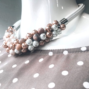 Melange pearl nyakl�nc - ékszer - nyaklánc - gyöngyös nyaklánc - Meska.hu