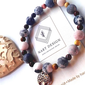 Életfa jáspis karkötő  - Meska.hu