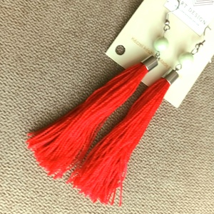 Rouge fülbevaló - ékszer - fülbevaló - lógó fülbevaló - Meska.hu