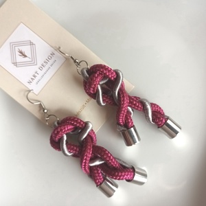 Melír statement fülbevaló - ékszer - fülbevaló - lógó fülbevaló - Meska.hu